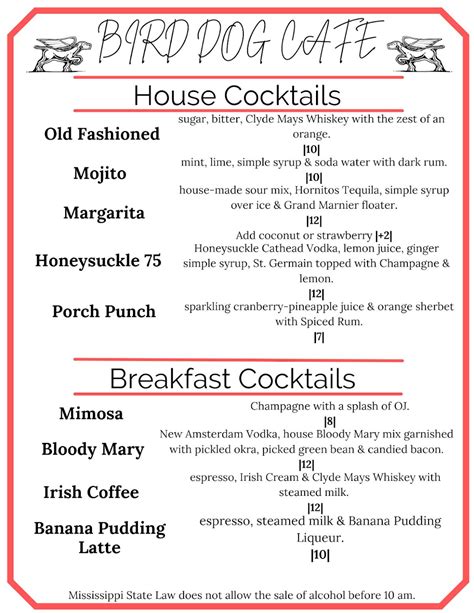 bird dog cafe laurel|Online Menu of Bird Dog Cafe Restaurant, Laurel, Mississippi, .